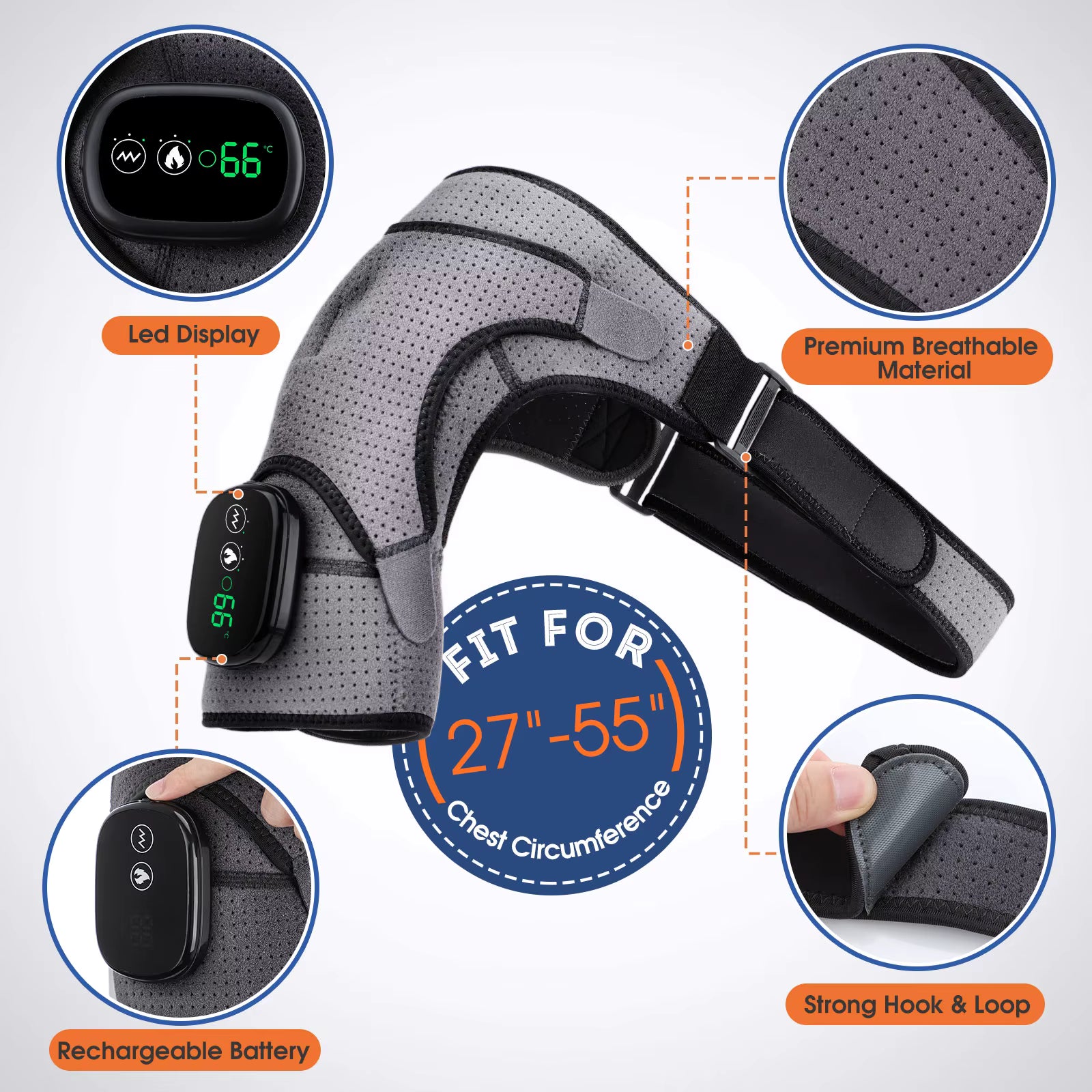 Heated Shoulder Massage Belt