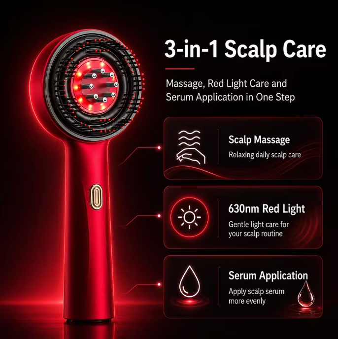 Red Light Scalp Massager