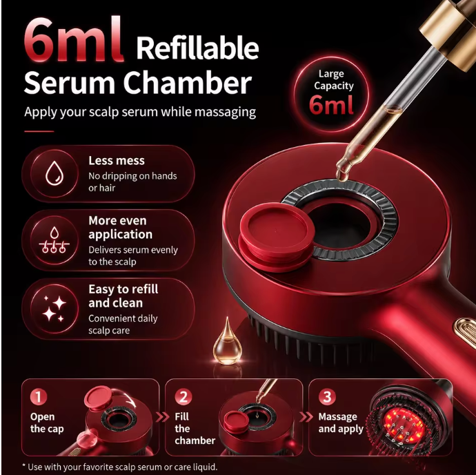 Red Light Scalp Massager